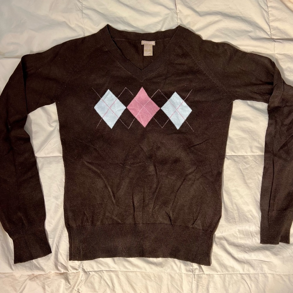 V-neck soft sweater